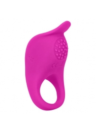 Ярко-розовое эрекционное виброкольцо Silicone Rechargeable Teasing Enhancer - California Exotic Novelties - в Казани купить с доставкой