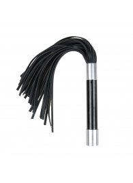 Черная плеть Easytoys Flogger With Metal Grip - 38 см. - Easy toys - купить с доставкой в Казани