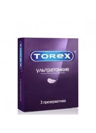 Презервативы Torex  Ультратонкие  - 3 шт. - Torex - купить с доставкой в Казани