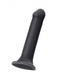 Черный фаллос на присоске Silicone Bendable Dildo XL - 20 см. - Strap-on-me - купить с доставкой в Казани