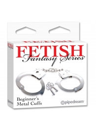 Металлические наручники Beginner s Metal Cuffs - Pipedream - купить с доставкой в Казани