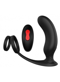 Черный массажер простаты REMOTE P-PLEASER - Dream Toys - в Казани купить с доставкой