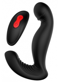Черный вибромассажер простаты SWIRLING P-PLEASER - Dream Toys - в Казани купить с доставкой