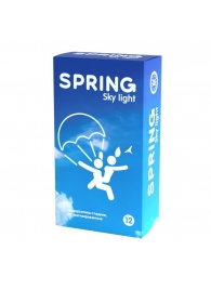 Ультратонкие презервативы SPRING SKY LIGHT - 12 шт. - SPRING - купить с доставкой в Казани