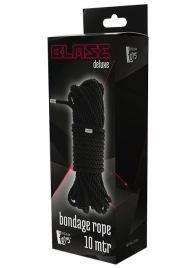 Черная веревка для бондажа BONDAGE ROPE - 10 м. - Dream Toys - купить с доставкой в Казани