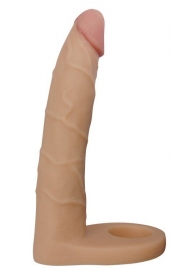 Телесная насадка-фаллоимитатор для двойного проникновения - 17 см. - Lovetoy - купить с доставкой в Казани