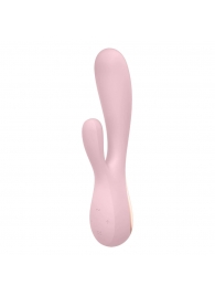 Розовый вибратор-кролик Satisfyer Mono Flex с управлением через приложение - 20,4 см. - Satisfyer