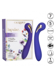 Фиолетовый вибромассажер с электростимуляцией Intimate Estim Petite G Wand - 19 см. - California Exotic Novelties - купить с доставкой в Казани