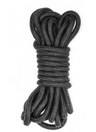 Черная веревка Do Not Disturb - 5 м. - Lola Games - купить с доставкой в Казани