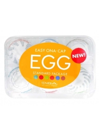 Набор из 6 мастурбаторов Tenga EGG Easy Beat с различным рельефом - Tenga - в Казани купить с доставкой