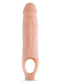 Телесный реалистичный фаллоудлинитель 9 Inch Silicone Cock Sheath Penis Extender - 22,86 см. - Blush Novelties - в Казани купить с доставкой