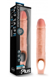 Телесный реалистичный фаллоудлинитель 10 Inch Silicone Cock Sheath Penis Extender - 25,4 см. - Blush Novelties - в Казани купить с доставкой