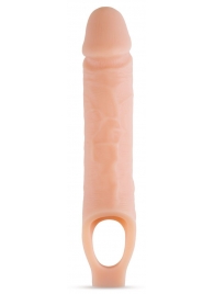 Телесный реалистичный фаллоудлинитель 10 Inch Silicone Cock Sheath Penis Extender - 25,4 см. - Blush Novelties - в Казани купить с доставкой