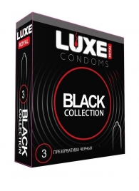 Черные презервативы LUXE Royal Black Collection - 3 шт. - Luxe - купить с доставкой в Казани