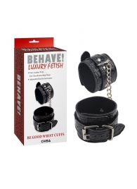 Черные наручники Be good Wrist Cuffs - Chisa - купить с доставкой в Казани