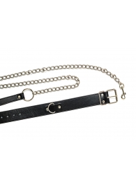 Черный ошейник с поводком Wild - Lola Games - купить с доставкой в Казани