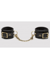 Черные наручники Bound to You Faux Leather Wrist Cuffs - Fifty Shades of Grey - купить с доставкой в Казани