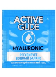 Лубрикант на водной основе Active Glide с гиалуроновой кислотой - 3 гр. - Биоритм - купить с доставкой в Казани