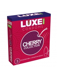 Презервативы с ароматом вишни LUXE Royal Cherry Collection - 3 шт. - Luxe - купить с доставкой в Казани