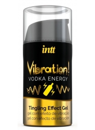 Жидкий интимный гель с эффектом вибрации Vibration! Vodka Energy - 15 мл. - INTT - купить с доставкой в Казани