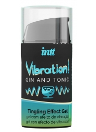 Жидкий интимный гель с эффектом вибрации Vibration! Gin   Tonic - 15 мл. - INTT - купить с доставкой в Казани