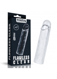 Прозрачная насадка-удлинитель Flawless Clear Penis Sleeve Add 1 - 15,5 см. - Lovetoy - в Казани купить с доставкой