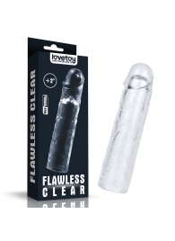 Прозрачная насадка-удлинитель Flawless Clear Penis Sleeve Add 2 - 19 см. - Lovetoy - в Казани купить с доставкой