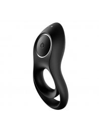 Черное эрекционное виброкольцо Legendary Duo - Satisfyer - в Казани купить с доставкой