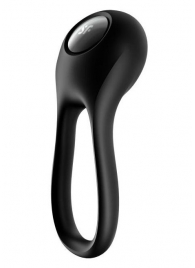 Черное эрекционное виброкольцо Majestic Duo - Satisfyer - в Казани купить с доставкой
