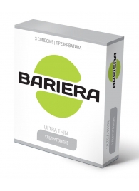 Ультратонкие презервативы Bariera Ultra Thin - 3 шт. - Bariera - купить с доставкой в Казани