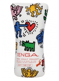 Мастурбатор-туба Keith Haring Soft Tube CUP - Tenga - в Казани купить с доставкой