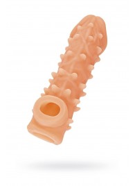 Телесная закрытая насадка с пупырышками Cock Sleeve Size S - 13,8 см. - KOKOS - в Казани купить с доставкой