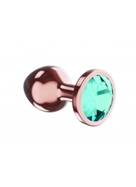 Пробка цвета розового золота с малиновым кристаллом Diamond Topaz Shine L - 8,3 см. - Lola Games - купить с доставкой в Казани