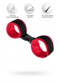 Красно-черные велюровые оковы Anonymo - ToyFa - купить с доставкой в Казани