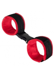 Красно-черные велюровые оковы Anonymo - ToyFa - купить с доставкой в Казани