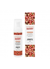 Разогревающее массажное масло  с ароматом клубники Gourmet Strawberry - 50 мл. - Exsens - купить с доставкой в Казани
