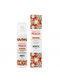 Разогревающее массажное масло Gourmet White Peach Organic с органическими ингредиентами - 50 мл. - Exsens - купить с доставкой в Казани