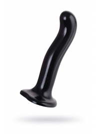 Черный стимулятор для пар P G-Spot Dildo Size M - 18 см. - Strap-on-me - в Казани купить с доставкой