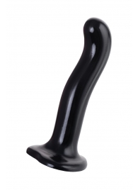 Черный стимулятор для пар P G-Spot Dildo Size M - 18 см. - Strap-on-me - в Казани купить с доставкой