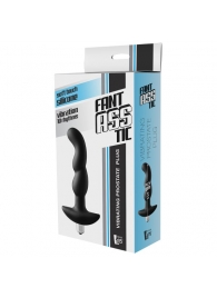 Черная вибропробка для простаты FantASStic Vibrating Prostate Plug - 14,5 см. - Dream Toys - в Казани купить с доставкой