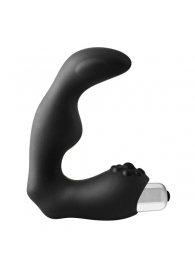 Черный вибромассажер простаты FantASStic Vibrating Prostate Massager - 11,3 см. - Dream Toys - в Казани купить с доставкой