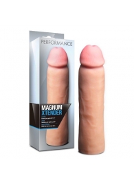 Телесная фаллическая насадка на пенис Magnum Xtender - 23 см. - Blush Novelties - в Казани купить с доставкой