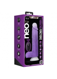 Фиолетовый вибратор-реалистик Encore 8 Inch Vibrating Dildo - 21,6 см. - Blush Novelties