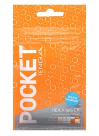 Карманный мастурбатор HEXA-BRICK - Tenga - в Казани купить с доставкой