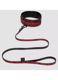 Стильный ошейник с поводком Reversible Faux Leather Collar and Lead - Fifty Shades of Grey - купить с доставкой в Казани