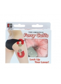 Металлические наручники с розовой меховой опушкой METAL HANDCUFF WITH PLUSH PINK - Dream Toys - купить с доставкой в Казани