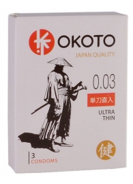 Ультратонкие презервативы OKOTO Ultra Thin - 3 шт. - Sitabella - купить с доставкой в Казани