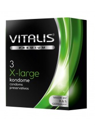 Презервативы увеличенного размера VITALIS PREMIUM x-large - 3 шт. - Vitalis - купить с доставкой в Казани