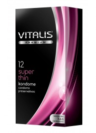 Ультратонкие презервативы VITALIS PREMIUM super thin - 12 шт. - Vitalis - купить с доставкой в Казани