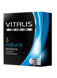 Классические презервативы VITALIS PREMIUM natural - 3 шт. - Vitalis - купить с доставкой в Казани
